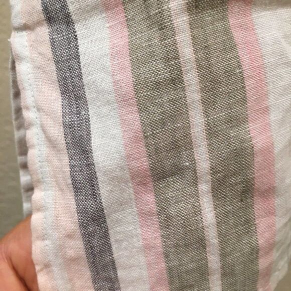 Ellen Tracy 100% Linen Striped Tunic Sm - Picture 4 of 7